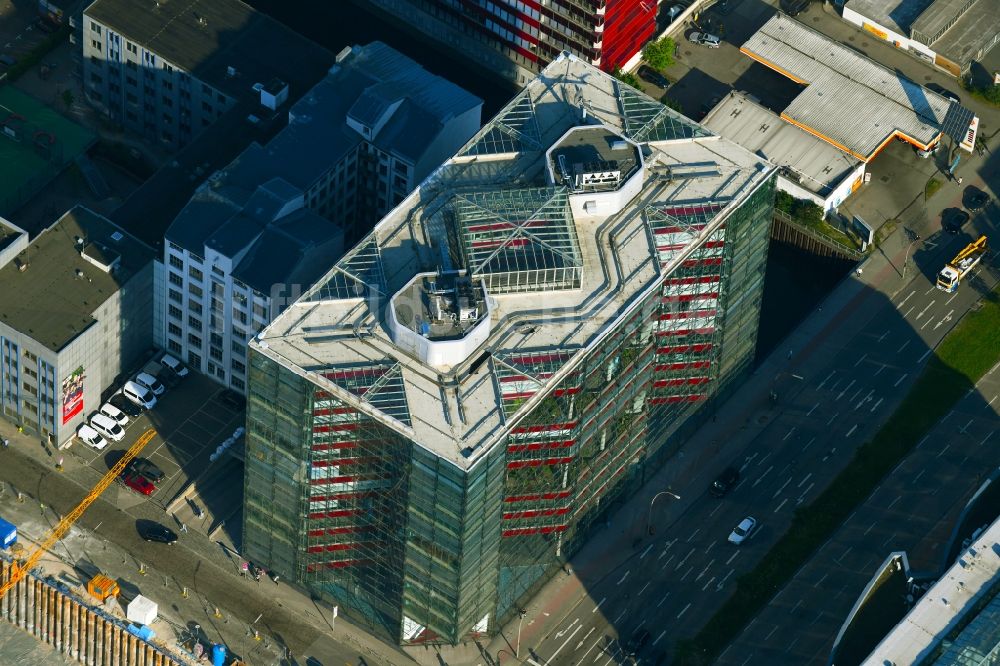 Hamburg von oben - Bürogebäude des Geschäftshauses Heidenkampsweg - Wendenstraße in Hamburg, Deutschland