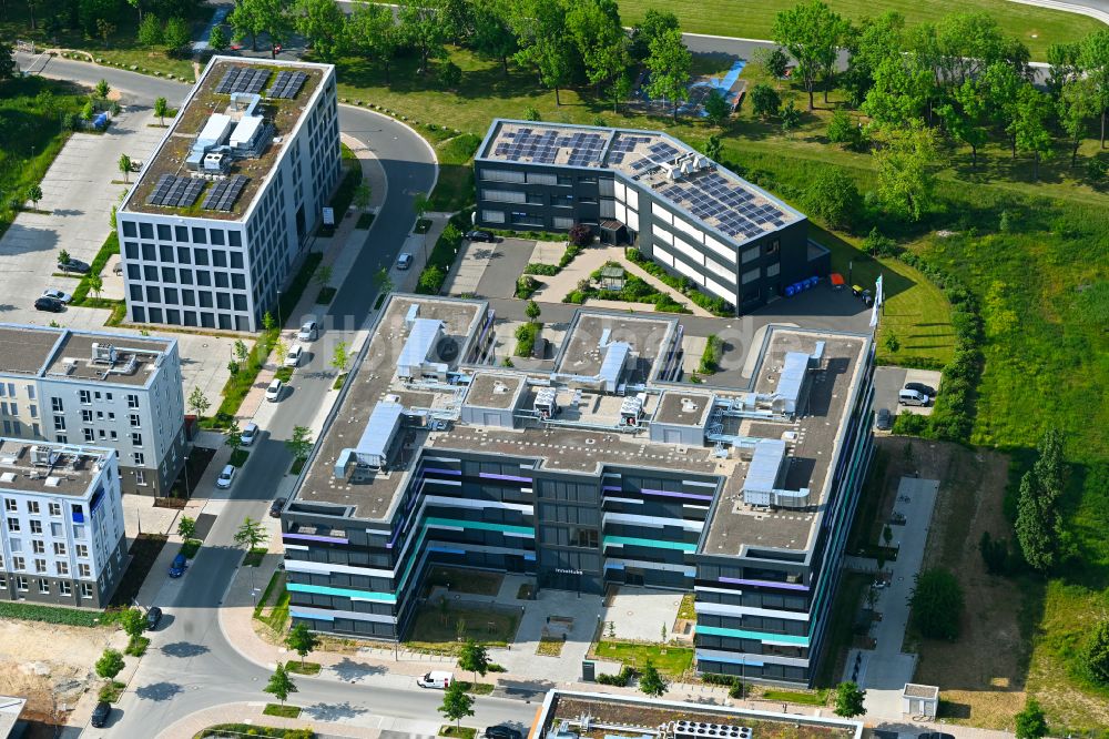 Luftaufnahme Würzburg - Bürogebäude des Geschäftshauses InnoHubs in Würzburg im Bundesland Bayern, Deutschland