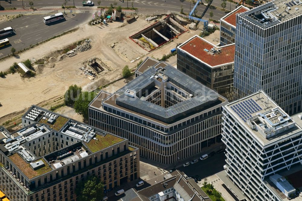Luftaufnahme Berlin - Bürogebäude des Geschäftshauses der KPMG AG im Ortsteil Moabit in Berlin, Deutschland