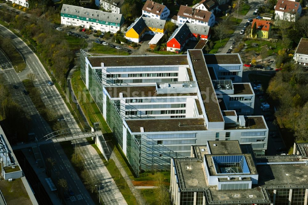 Luftbild Stuttgart - Bürogebäude des Geschäftshauses an der Löffelstraße in Stuttgart im Bundesland Baden-Württemberg, Deutschland