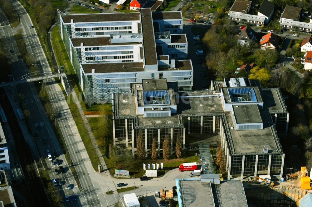 Luftaufnahme Stuttgart - Bürogebäude des Geschäftshauses an der Löffelstraße in Stuttgart im Bundesland Baden-Württemberg, Deutschland