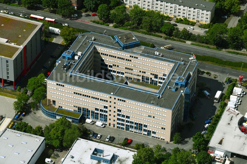 Luftbild Berlin - Bürogebäude des Geschäftshauses an der Prenzlauer Promenade im Ortsteil Heinersdorf in Berlin, Deutschland