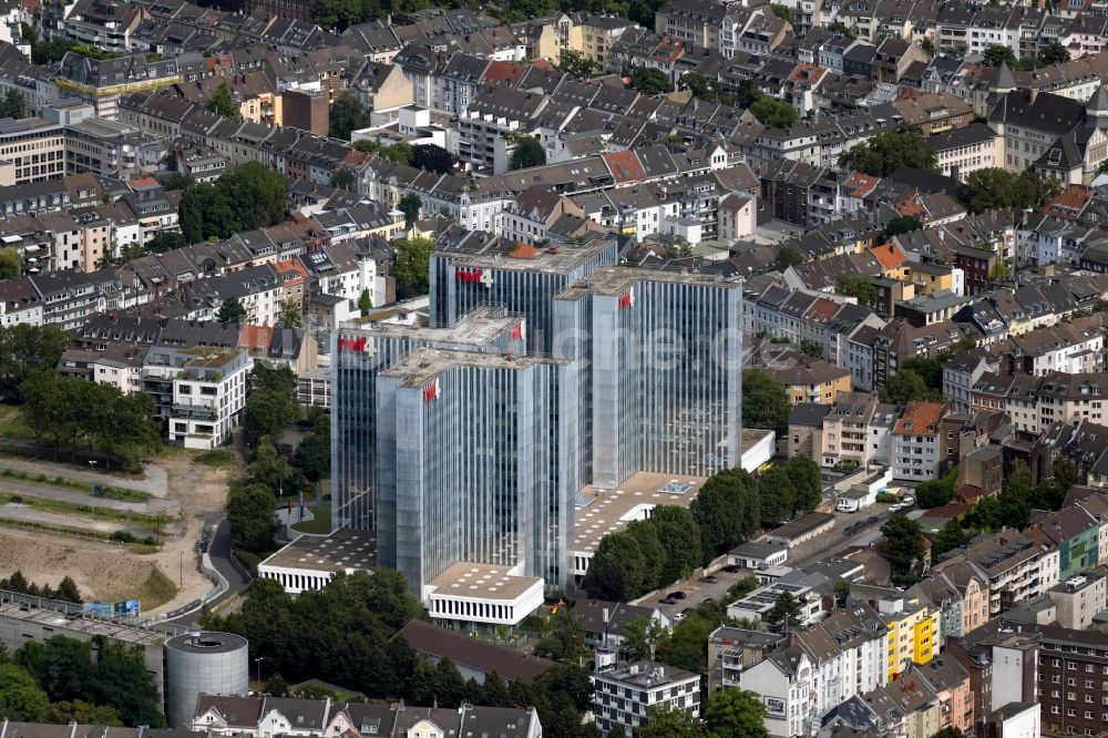 Luftbild Düsseldorf - Bürogebäude des Geschäftshauses RWI4 in Düsseldorf im Bundesland Nordrhein-Westfalen, Deutschland
