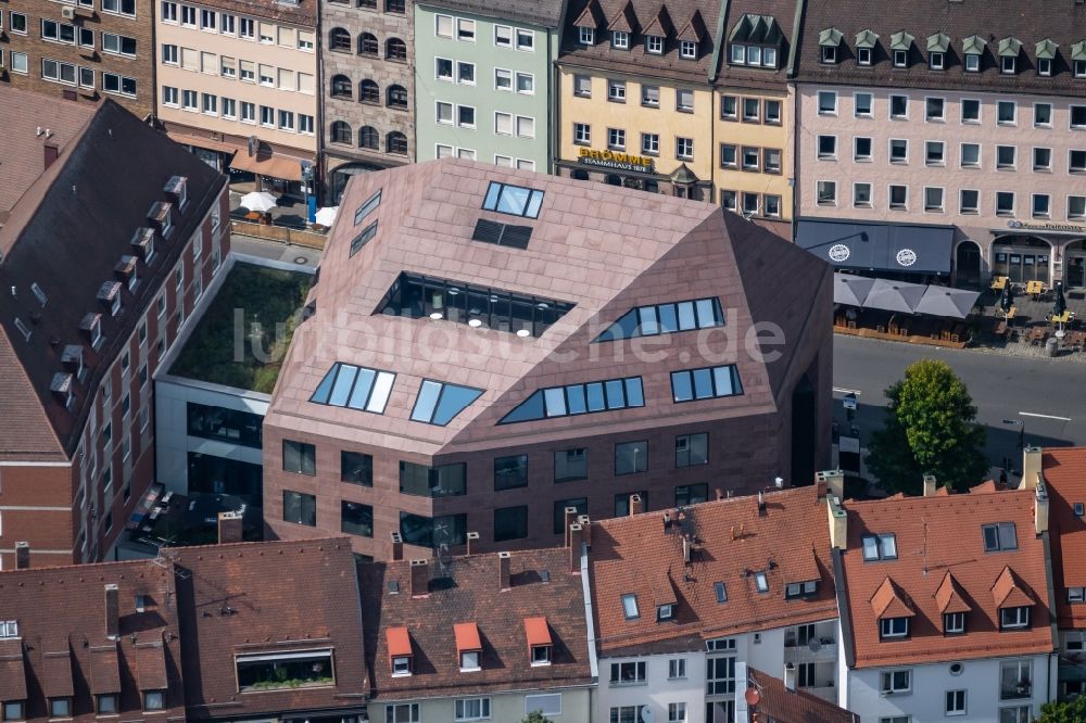 Luftbild Nürnberg - Bürogebäude des Geschäftshauses der SEBALD KONTORE Innere Laufer Gasse in Nürnberg im Bundesland Bayern, Deutschland