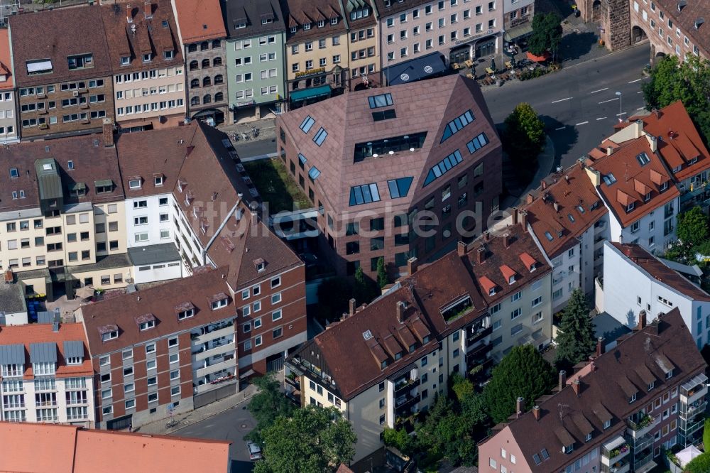 Luftaufnahme Nürnberg - Bürogebäude des Geschäftshauses der SEBALD KONTORE Innere Laufer Gasse in Nürnberg im Bundesland Bayern, Deutschland