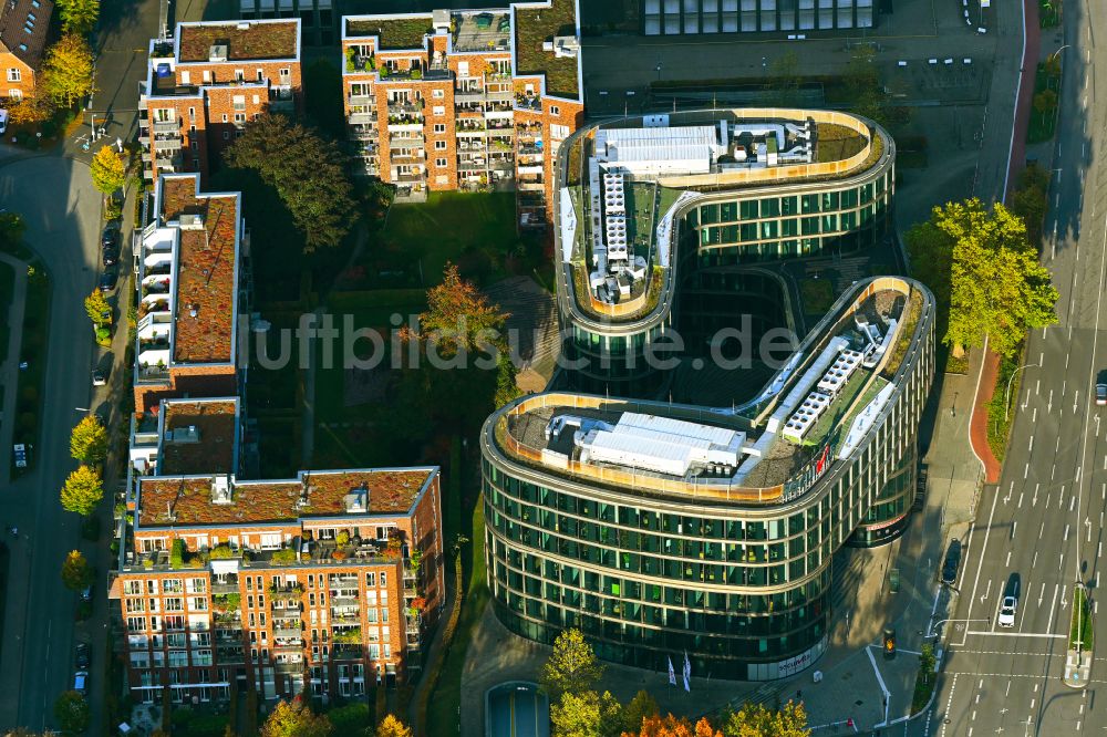 Luftbild Hamburg - Bürogebäude des Geschäftshauses Securvita in Hamburg, Deutschland
