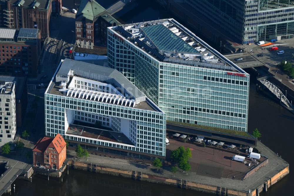Hamburg von oben - Bürogebäude des Geschäftshauses Der SPIEGEL-Verlag Rudolf Augstein GmbH & Co. KG in Hamburg, Deutschland