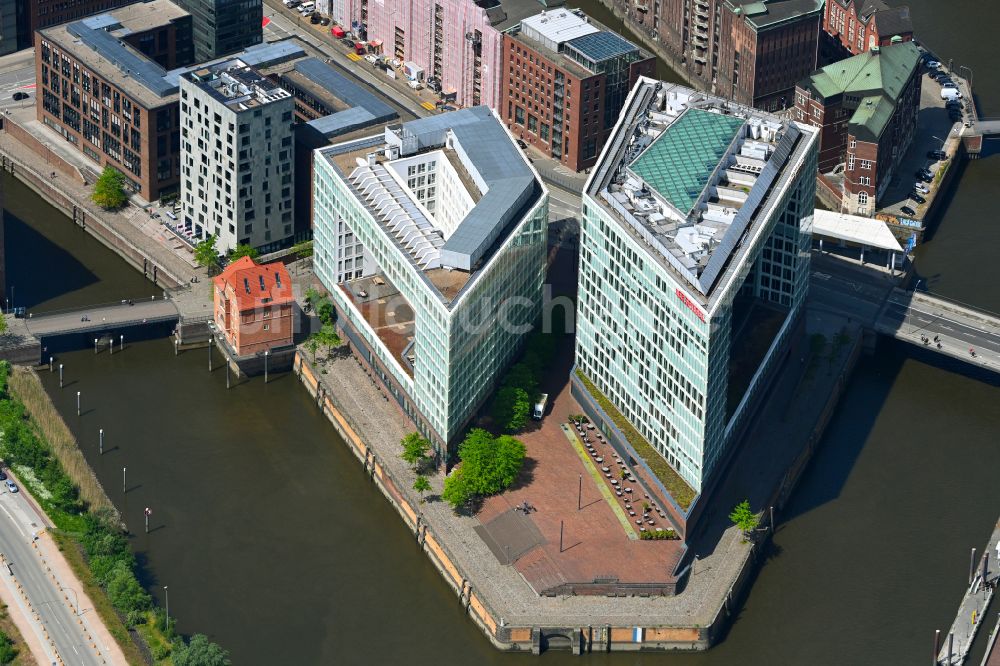 Luftaufnahme Hamburg - Bürogebäude des Geschäftshauses Der SPIEGEL-Verlag Rudolf Augstein GmbH & Co. KG in Hamburg, Deutschland
