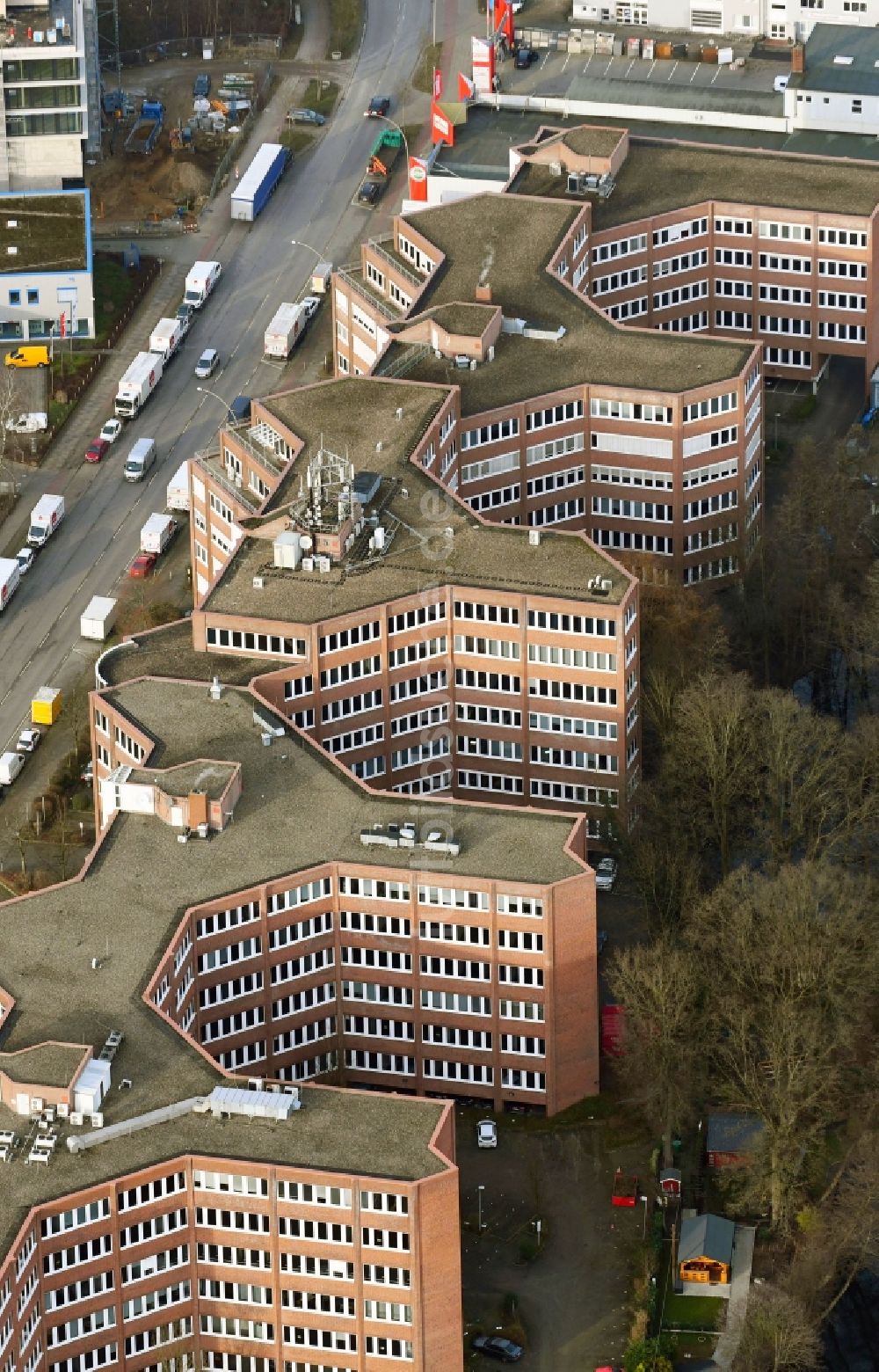Luftbild Hamburg - Bürogebäude des Geschäftshauses Am Stadtrand im Ortsteil Tonndorf in Hamburg, Deutschland