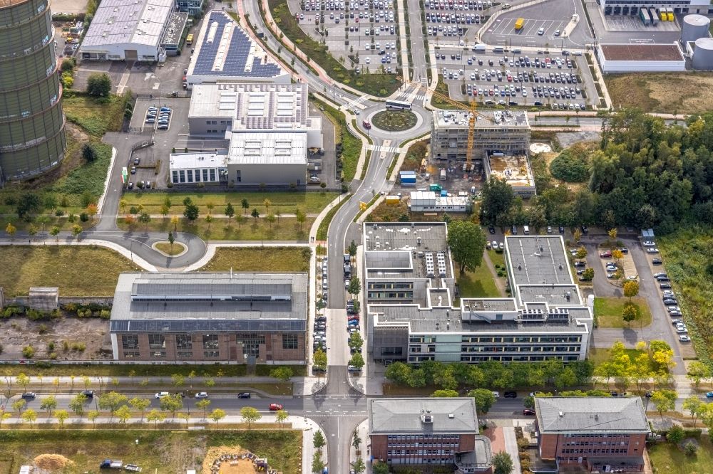 Dortmund von oben - Bürogebäude des Geschäftshauses der temicon GmbH in Dortmund im Bundesland Nordrhein-Westfalen, Deutschland