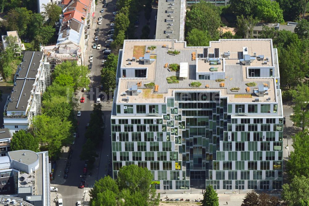 Luftaufnahme Berlin - Bürogebäude des Geschäftshauses UP!Berlin in Berlin, Deutschland