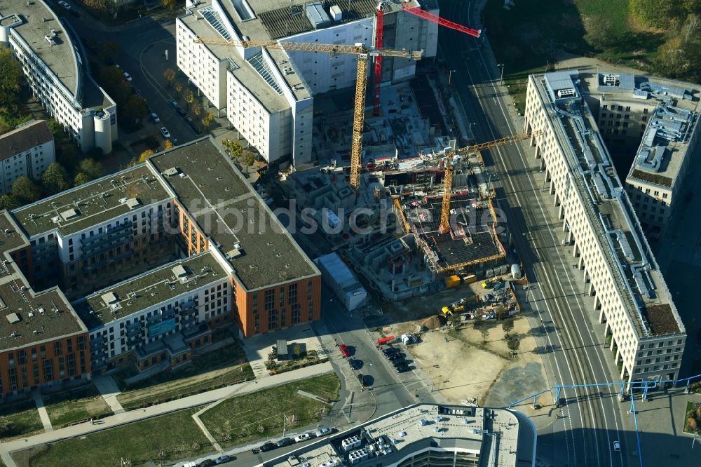 Luftaufnahme Dresden - Bürogebäude des Geschäftshauses VauVau in Dresden im Bundesland Sachsen, Deutschland