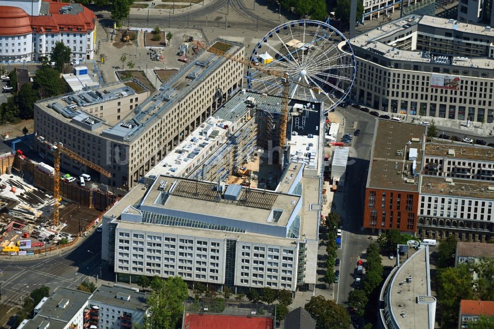 Luftbild Dresden - Bürogebäude des Geschäftshauses VauVau , in Dresden im Bundesland Sachsen, Deutschland