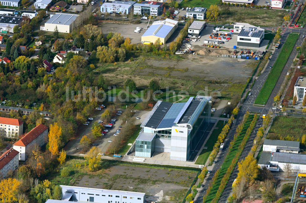 Luftaufnahme Leipzig - Bürogebäude des Geschäftshauses der VNG AG in Leipzig im Bundesland Sachsen, Deutschland