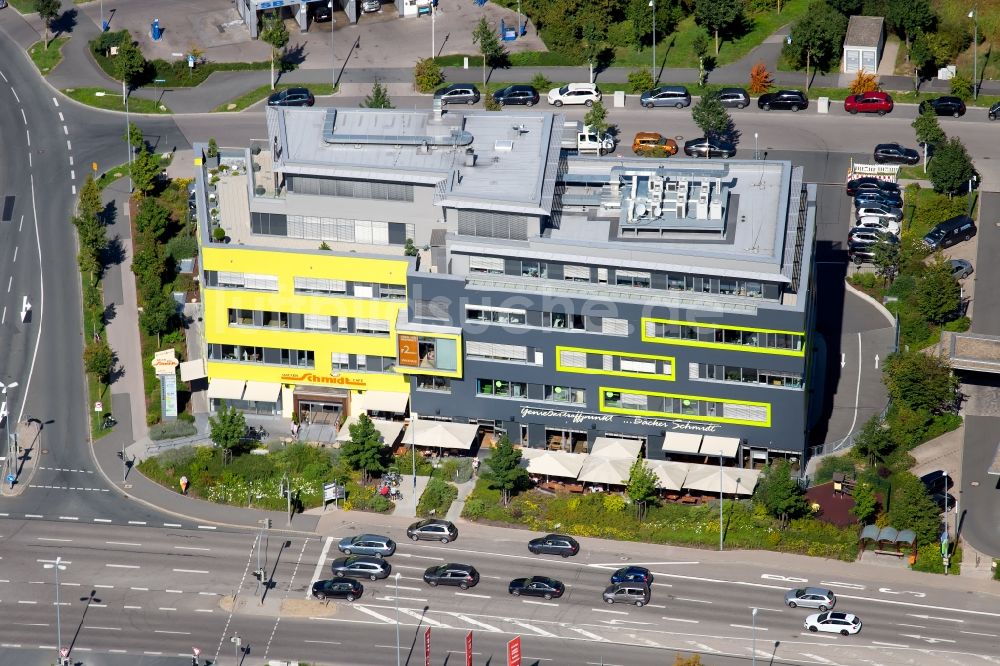 Schwabach aus der Vogelperspektive: Bürogebäude des Geschäftshauses Wendelsteiner Str. in Schwabach im Bundesland Bayern, Deutschland