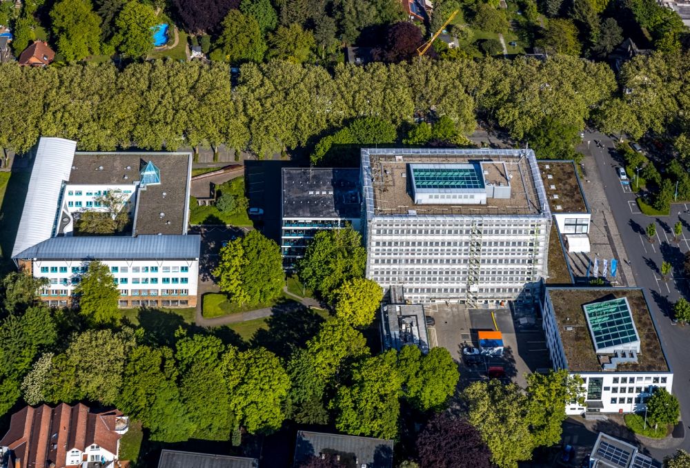 Luftbild Unna - Bürogebäude der Kreisverwaltung Unna in Unna im Bundesland Nordrhein-Westfalen, Deutschland