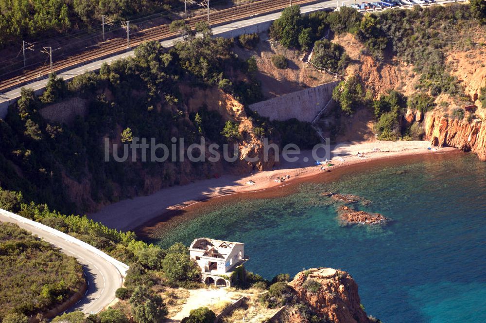 Luftbild Miramar - Bucht in der Esterel-Region bei Miramar an der Cote d'Azur in Frankreich
