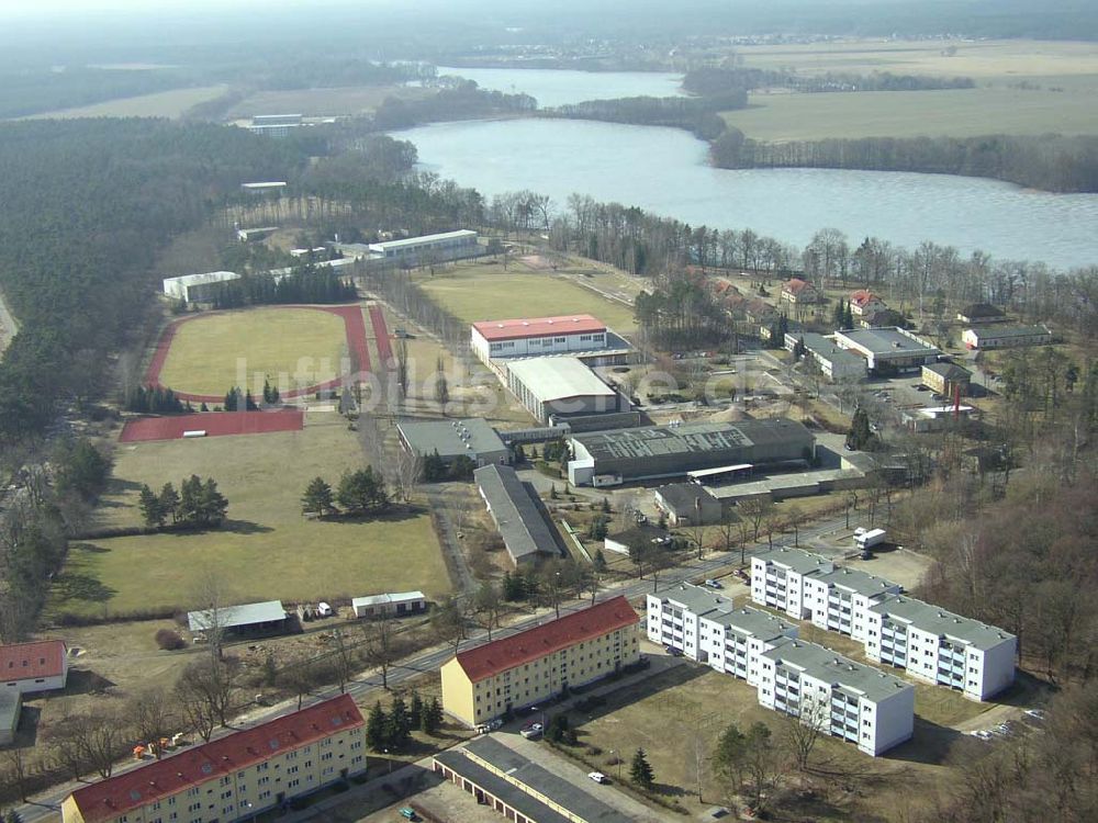 Luftaufnahme KIENBAUM / BRANDENBURG - Bundesleistungssportzentrum Kienbaum in Brandenburg. 16.03.03