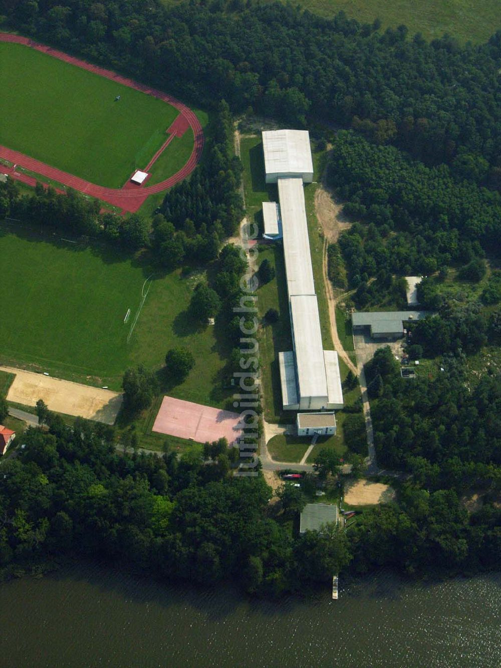 Luftaufnahme Kienbaum (Brandenburg) - Bundesleistungszentrum (BLZ) für Sport - Kienbaum (Brandenburg)