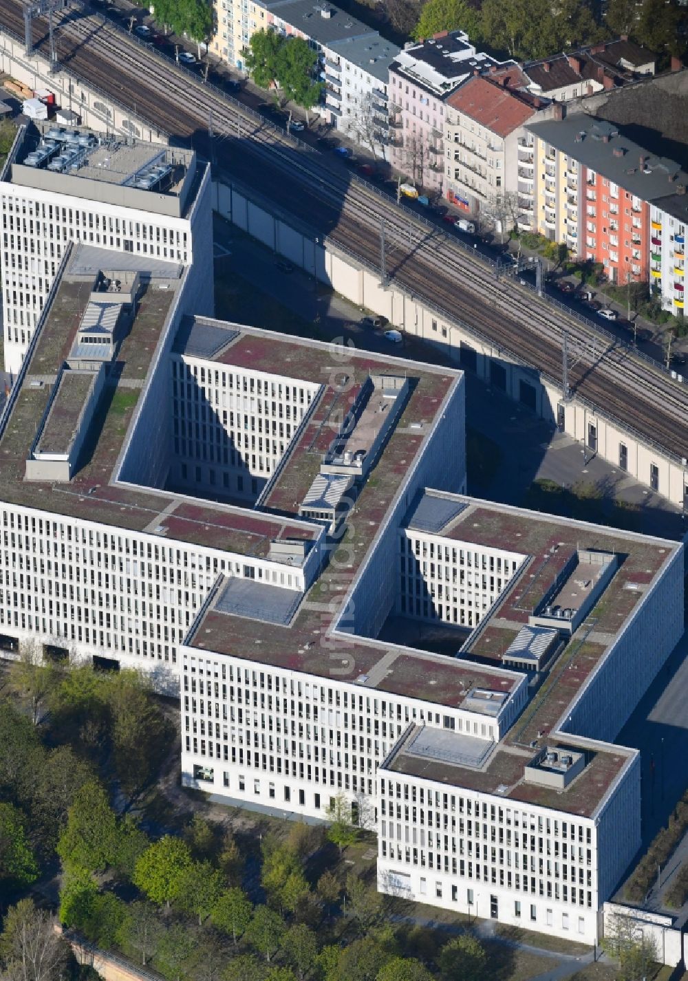 Berlin von oben - Bundesministeriums des Innern / Innenministerium in Berlin Moabit