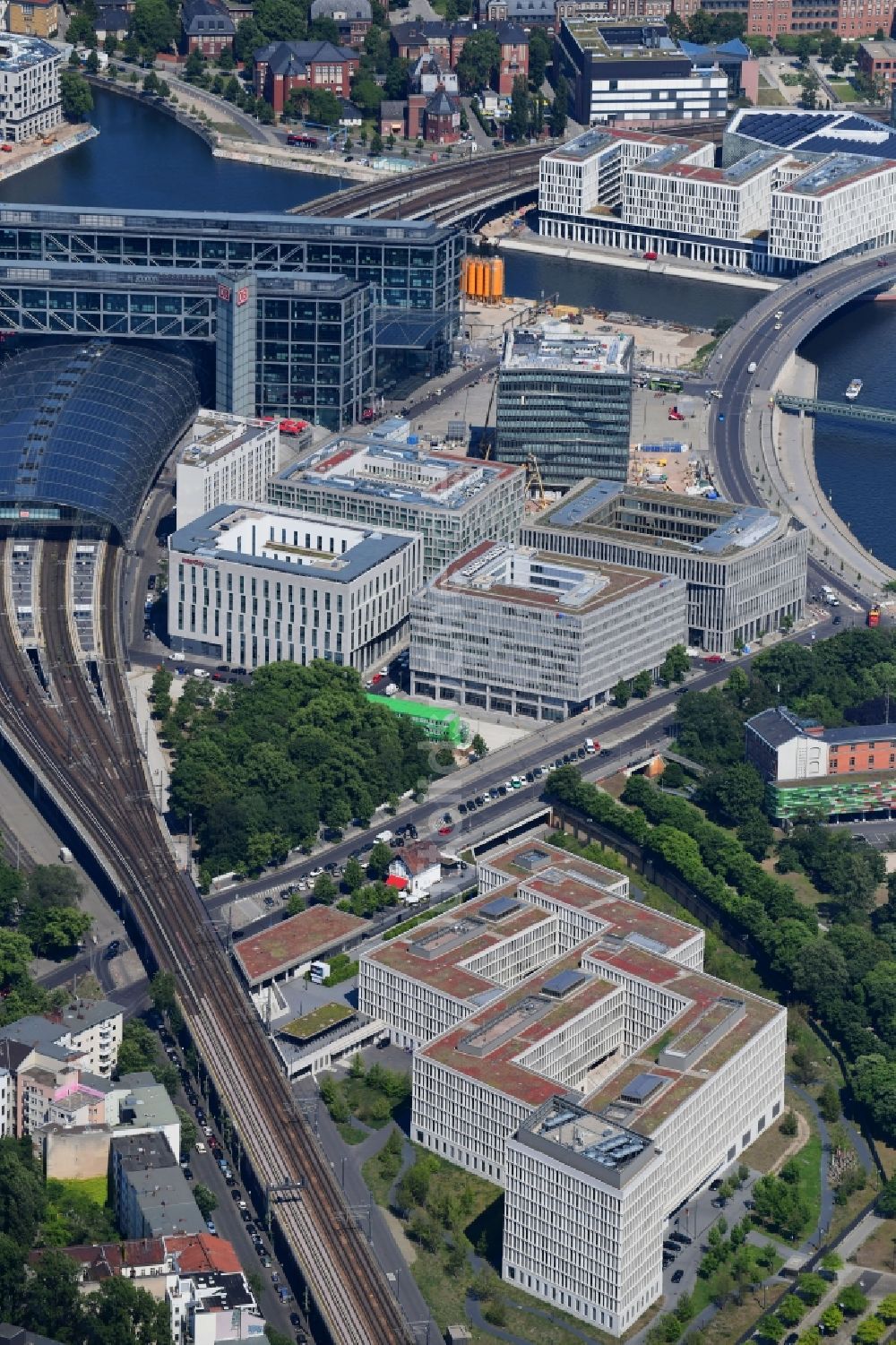 Luftbild Berlin - Bundesministeriums des Innern - Innenministerium im Ortsteil Moabit in Berlin, Deutschland