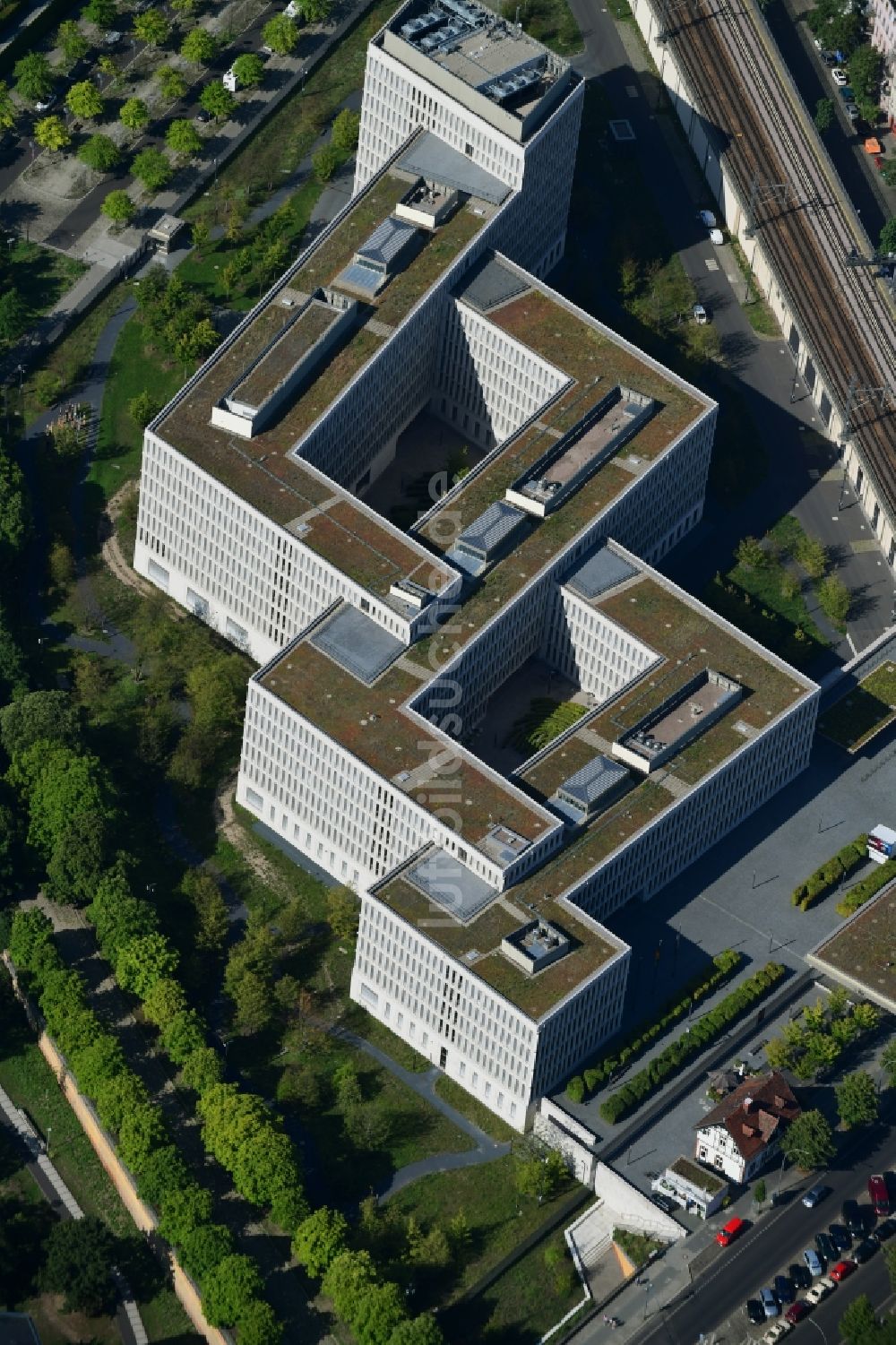 Luftaufnahme Berlin - Bundesministeriums des Innern - Innenministerium im Ortsteil Moabit in Berlin, Deutschland