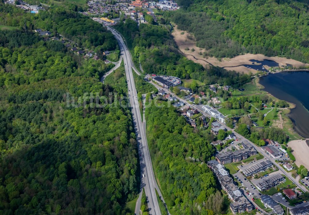 Luftaufnahme Harrislee - Bundesstraße in Harrislee im Bundesland Schleswig-Holstein, Deutschland