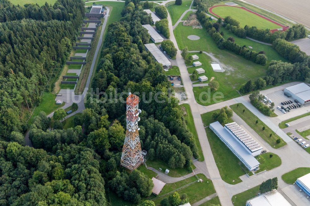 Pfullendorf aus der Vogelperspektive: Übungs- Gelände des Schießplatzes am Flugplatz in Pfullendorf im Bundesland Baden-Württemberg, Deutschland