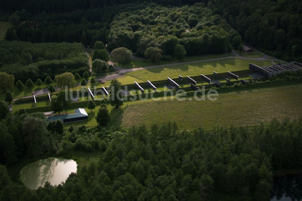 Luftbild Höxter - Übungs- Gelände des Schießplatzes Gödelheim in Höxter im Bundesland Nordrhein-Westfalen