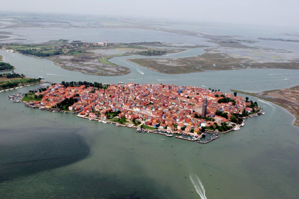 Luftbild Venedig - Burano in der Lagune von Venedig