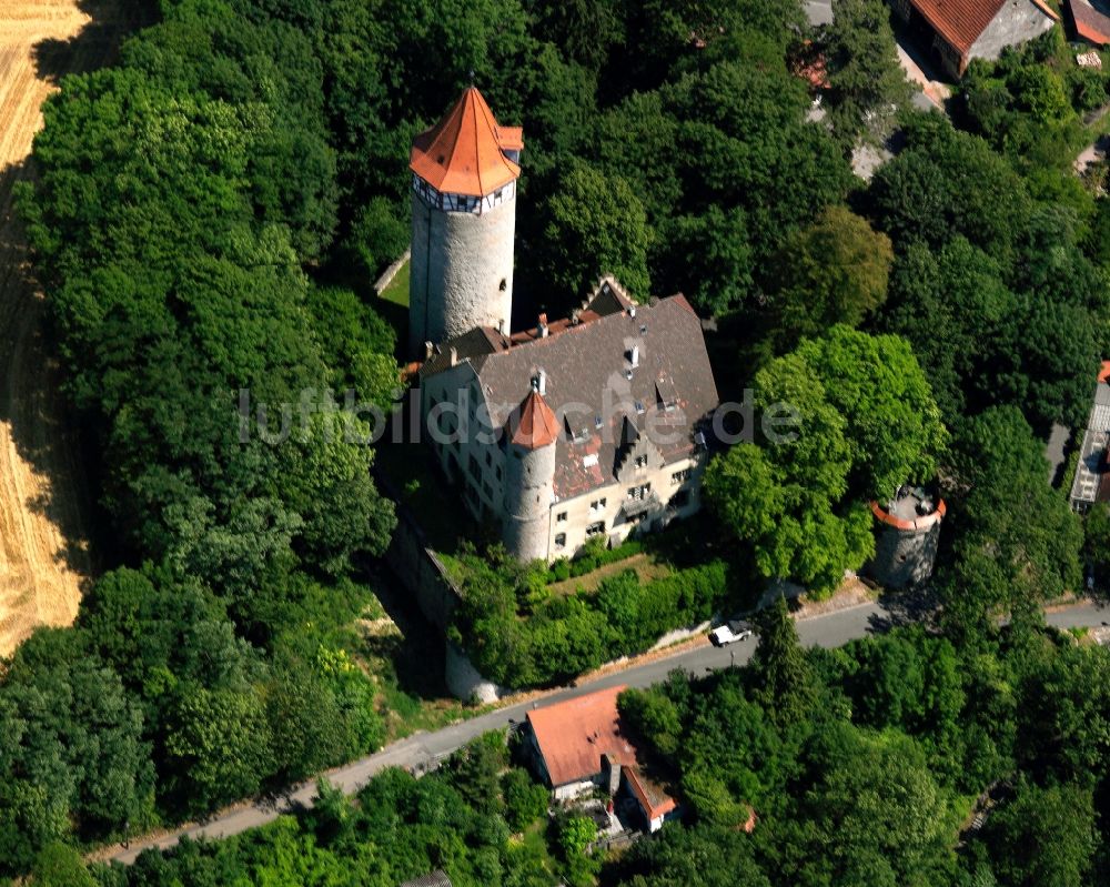 Luftaufnahme Möckmühl - Burg Burg Möckmühl in Möckmühl im Bundesland Baden-Württemberg, Deutschland