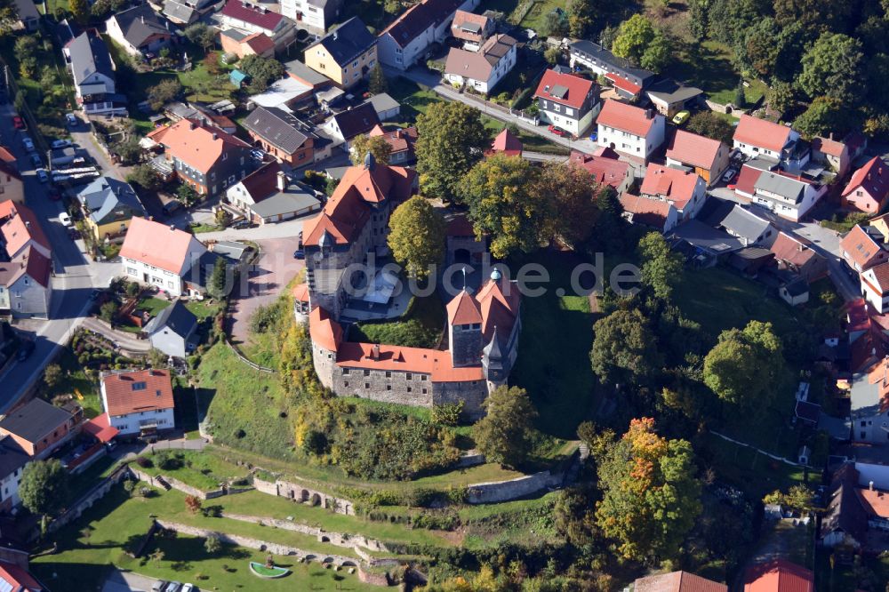 Luftbild Elgersburg - Burg in Elgersburg im Bundesland Thüringen, Deutschland
