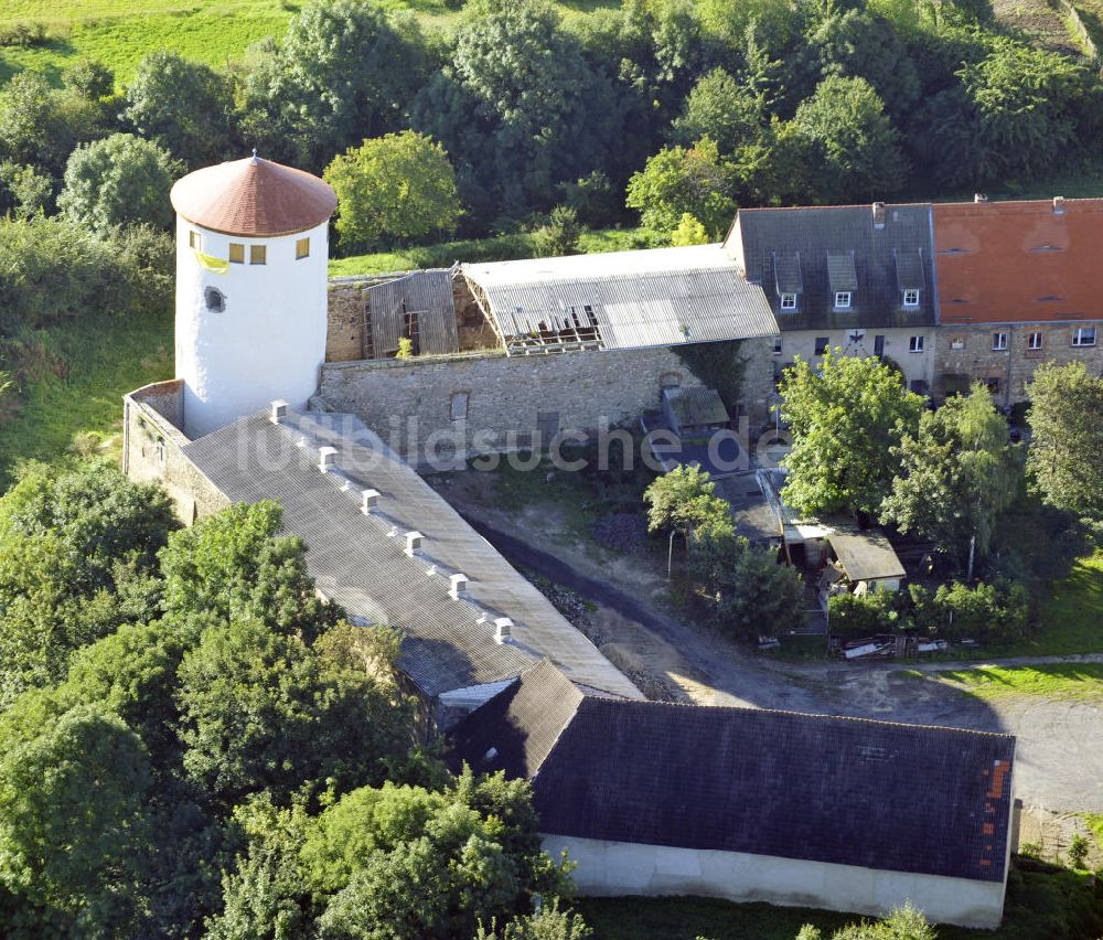 Luftbild Freckleben - Burg Freckleben Sachsen Anhalt