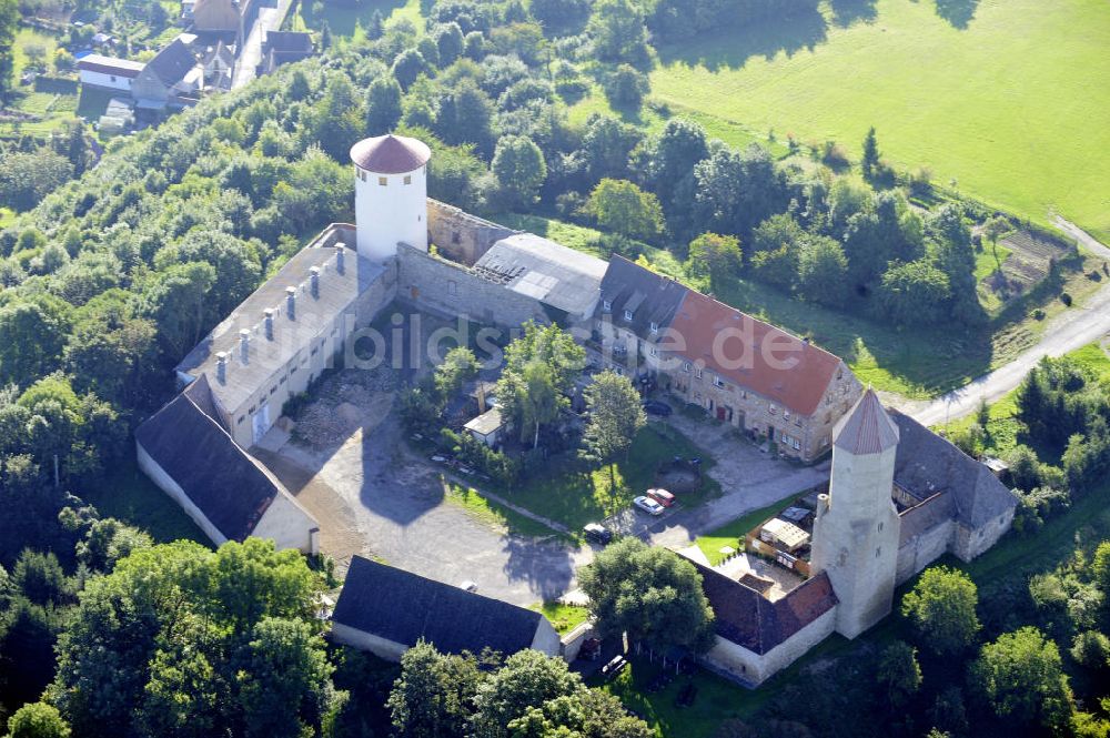 Luftaufnahme Freckleben - Burg Freckleben Sachsen Anhalt