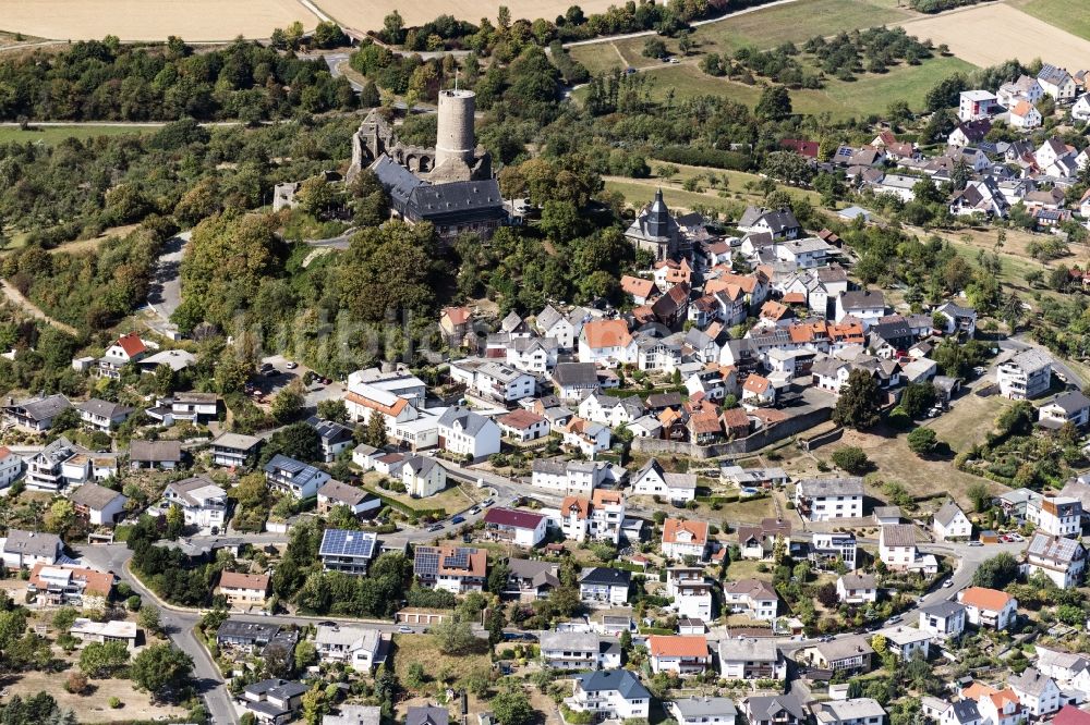Luftaufnahme Wettenberg - Burg Gleiberg in Wettenberg im Bundesland Hessen, Deutschland