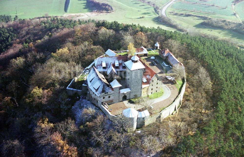 Burg 3 Gleichen / Thür. von oben - Burg 3 Gleichen an der A4 zwischen Erfurt und Gotha in Thür