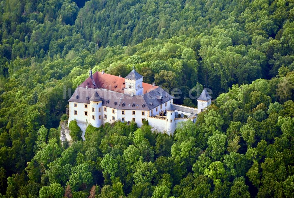 Heiligenstadt i.OFr. aus der Vogelperspektive: Burg Greifenstein in Heiligenstadt i.OFr. im Bundesland Bayern, Deutschland