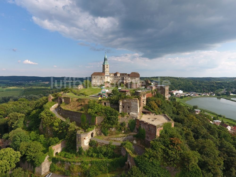 Luftbild Güssing - Burg in Güssing in Burgenland, Österreich