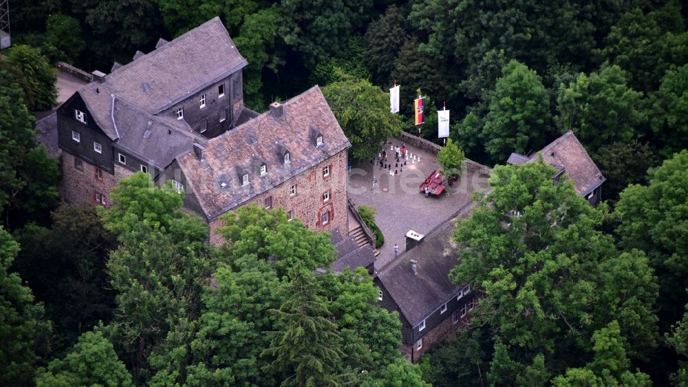 Luftaufnahme Frankenau - Burg Hessenstein in Frankenau im Bundesland Hessen, Deutschland