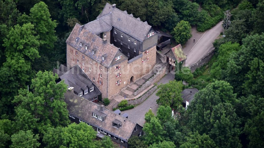 Luftbild Frankenau - Burg Hessenstein in Frankenau im Bundesland Hessen, Deutschland
