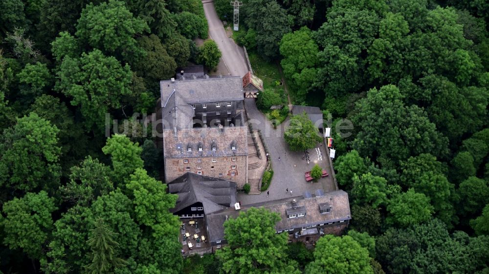 Luftaufnahme Frankenau - Burg Hessenstein in Frankenau im Bundesland Hessen, Deutschland