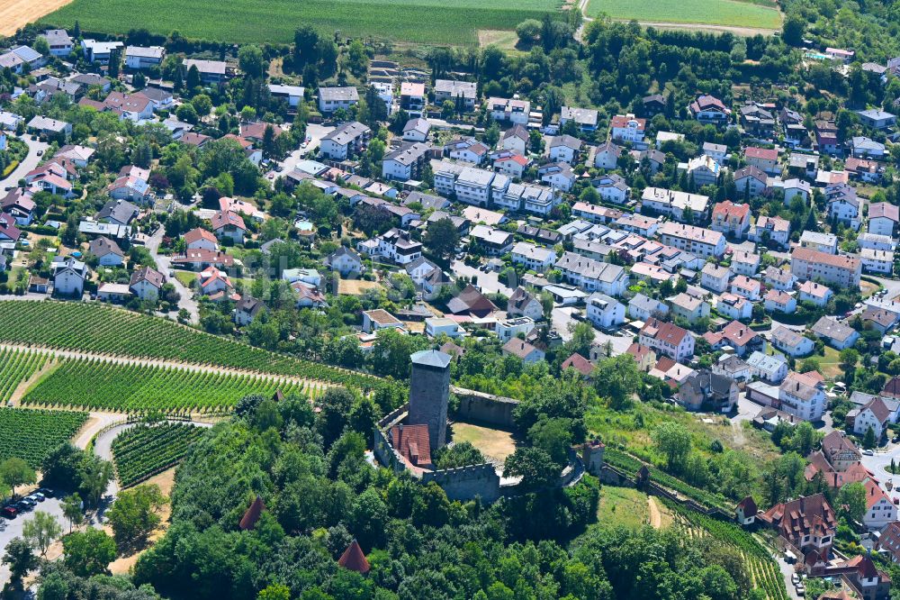 Luftaufnahme Hohenbeilstein - Burg Hohenbeilstein in Hohenbeilstein im Bundesland Baden-Württemberg, Deutschland