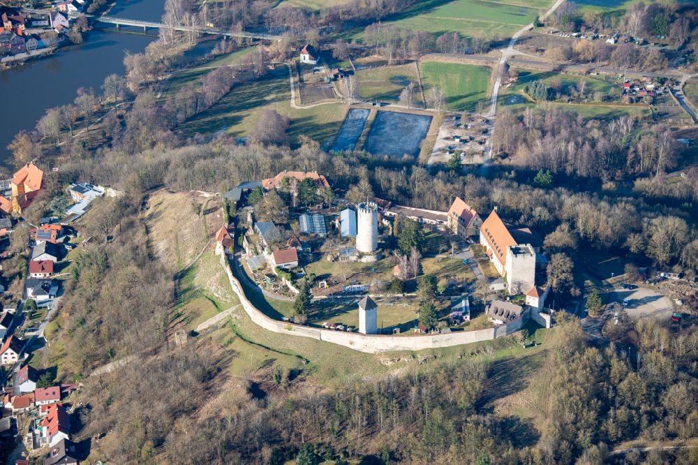 Luftaufnahme Burglengenfeld - Burg Lengenfeld in Burglengenfeld im Bundesland Bayern