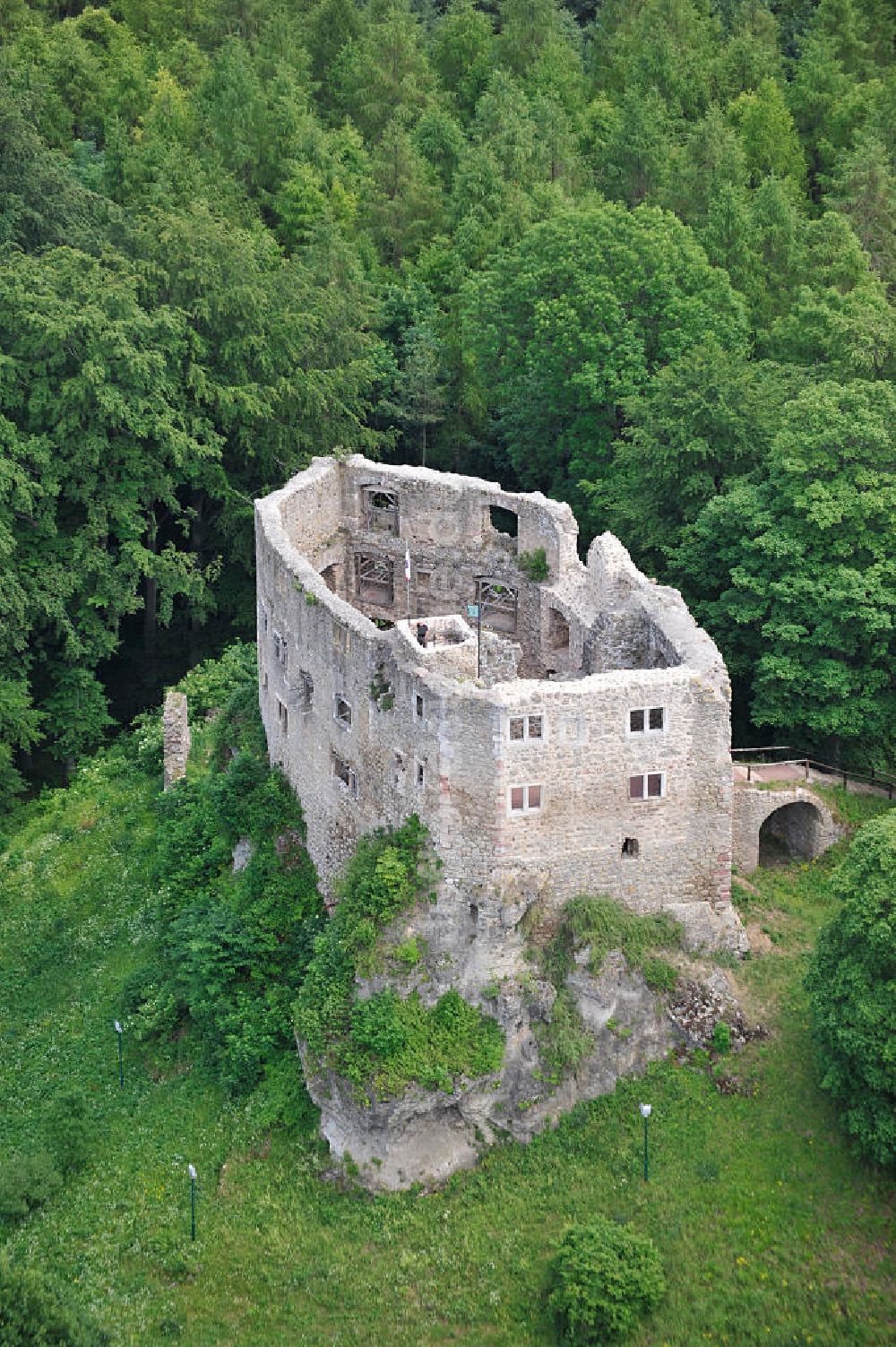 Luftaufnahme Bad Liebenstein - Burg Liebenstein ( Wartburgkreis ) in Bad Liebenstein