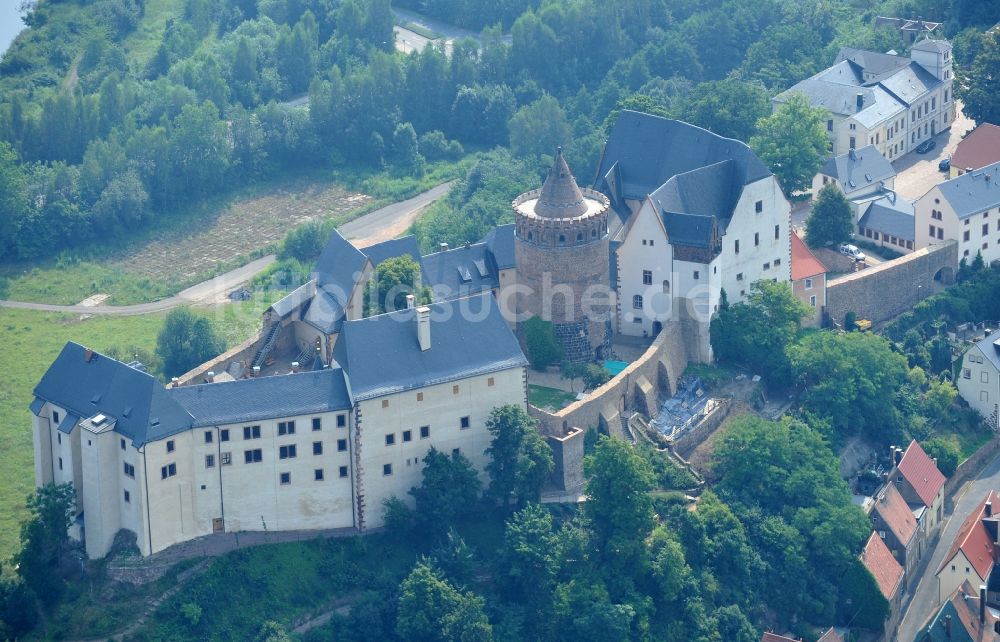 Luftbild Leisnig - Burg Mildenstein im Ortsteil Fischendorf in Leisnig im Bundesland Sachsen, Deutschland