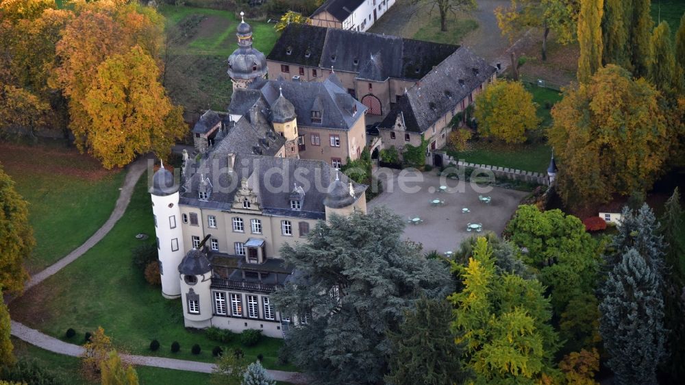 Namedy von oben - Burg in Namedy im Bundesland Rheinland-Pfalz, Deutschland