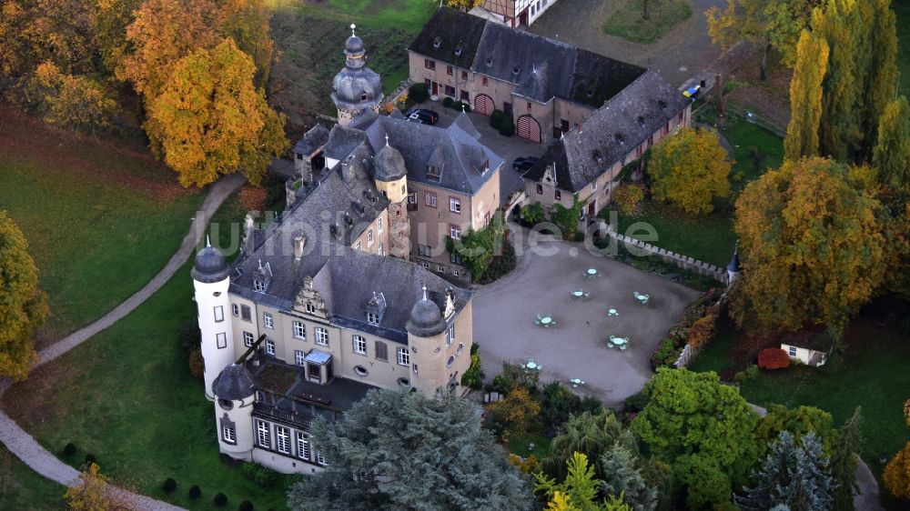 Luftbild Namedy - Burg in Namedy im Bundesland Rheinland-Pfalz, Deutschland
