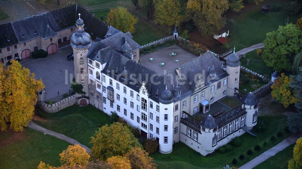 Luftaufnahme Namedy - Burg in Namedy im Bundesland Rheinland-Pfalz, Deutschland