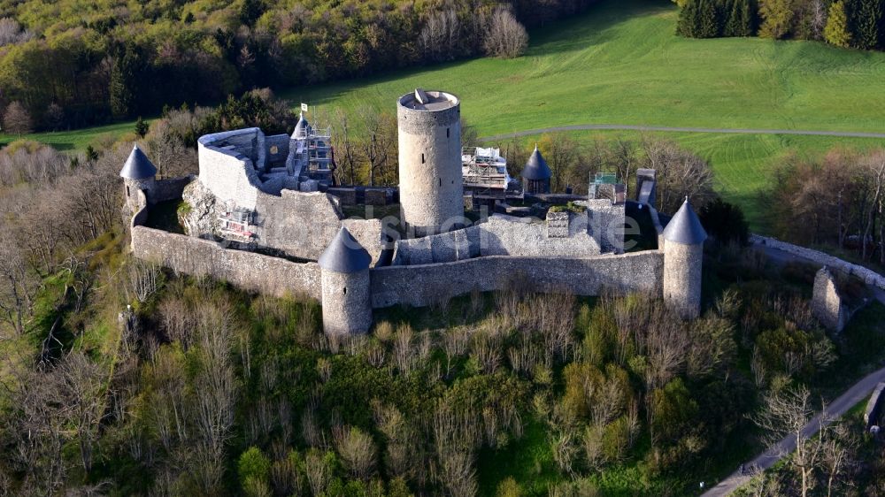 Luftbild Nürburg - Burg Nürburg in Nürburg im Bundesland Rheinland-Pfalz, Deutschland