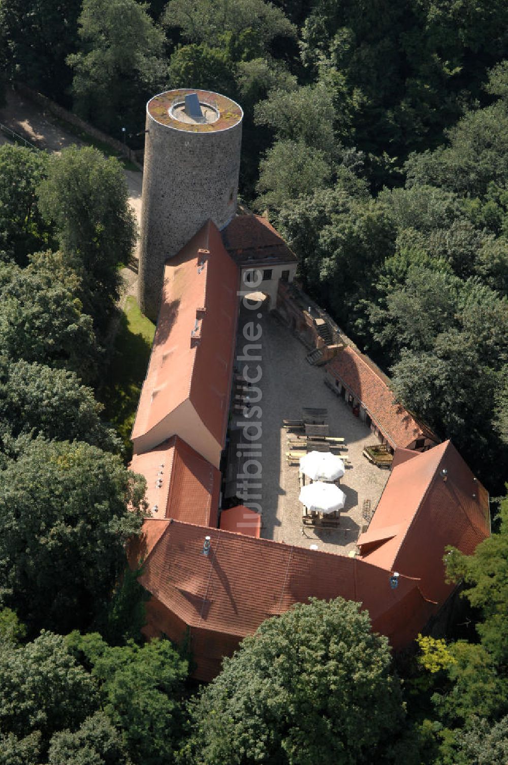 Raben von oben - Burg Rabenstein in Brandenburg